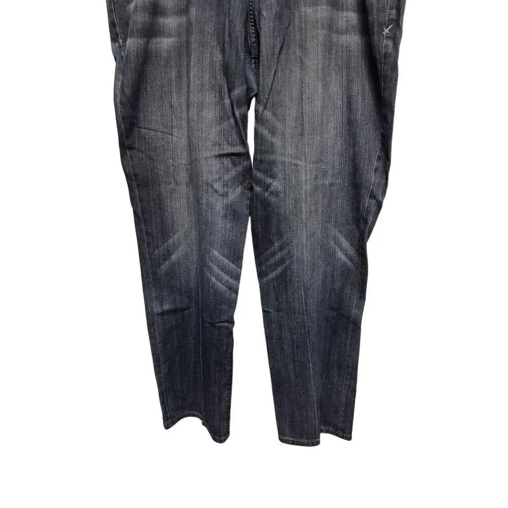 Venezia Womens Plus Size 3 Average Straight Leg Dark Wash Stretch Denim‎ Jeans